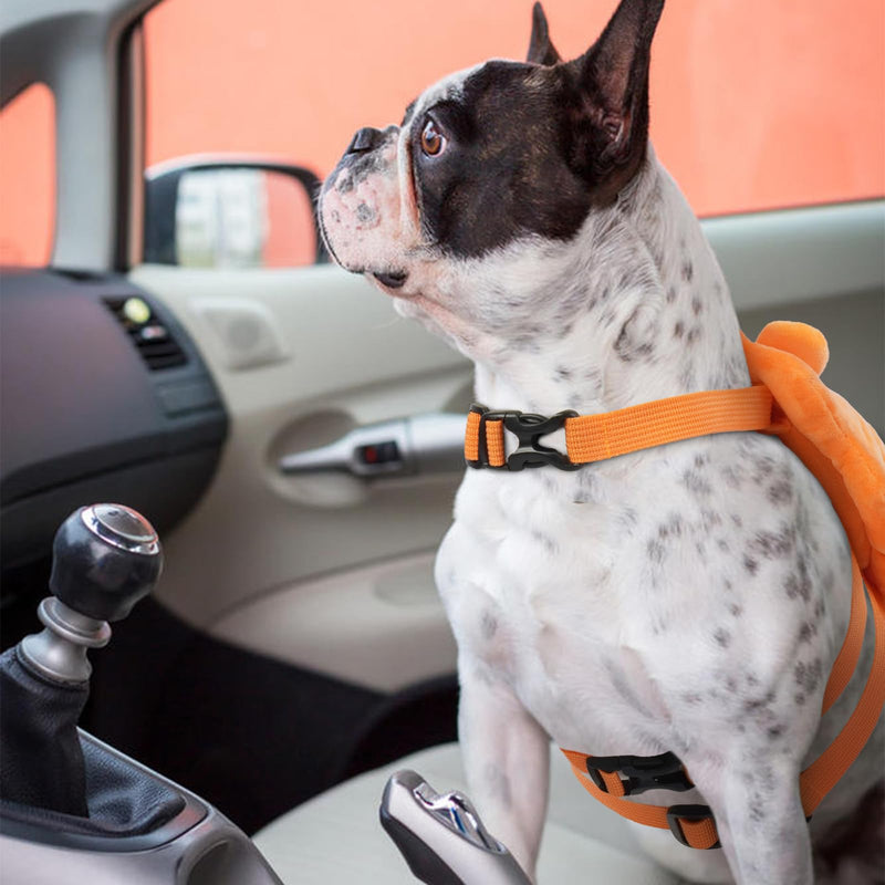 ROZKITCH Dog Backpack Harness, Soft and Adjustable Pet Saddle No Pull Bag with D-Ring for Small Medium Dogs, Cute Lion Design for Outdoor Travel, Walking, and Hiking Animal Self Carrier Bag S S(Chest: 13.7-17.3"; Neck:10.2-12.6") - PawsPlanet Australia