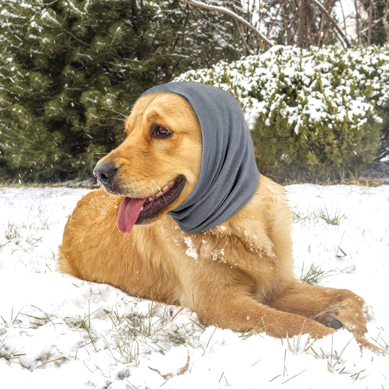 Dog Hat Hoodie, Winter Warm Dog Hat, No Flap Ear Wrap, for Anxiety relief, soothing, grooming, neck warming ear muffs for dogs (Purple, Small-9.5-14.1 inches) Purple - PawsPlanet Australia