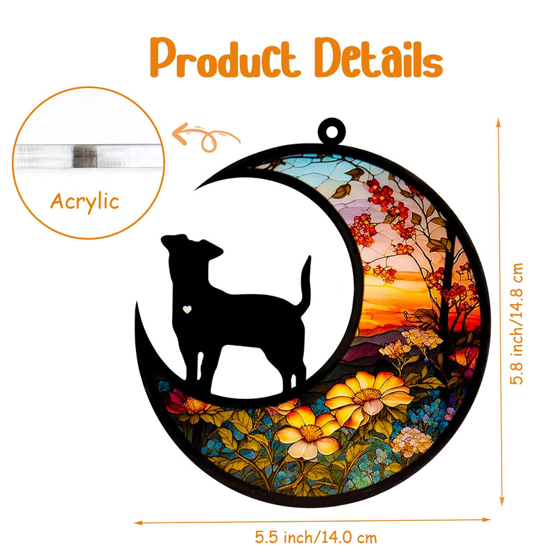 Dog Memorial Suncatcher,Pet Sympathy Gifts,Dog Memorial Gift for Loss of Dog,Personalized Dog Ornaments with Name Date for Pet Lovers A Design Dog - PawsPlanet Australia