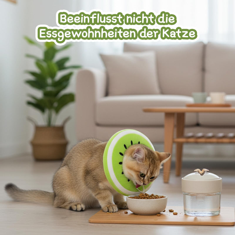 Cat Collar, Cat Collar, Cat Body After Surgery, Cat Collar, Adjustable Small Soft Leisure Collar for Cat Care (Green)