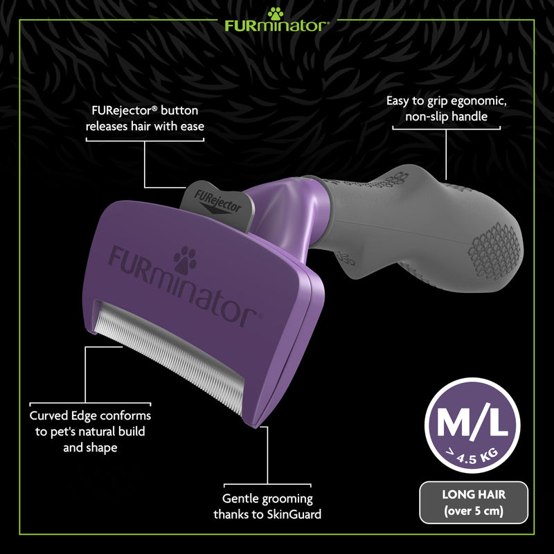 FURminator Undercoat deShedding Tool Cat M/L - Long hair
