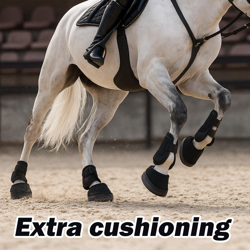 Ripeng 2 Pcs Horse Hoof Boots Pads Cushion Hoof Packing Enhanced Protection EVA Pad for Horse Boot - PawsPlanet Australia