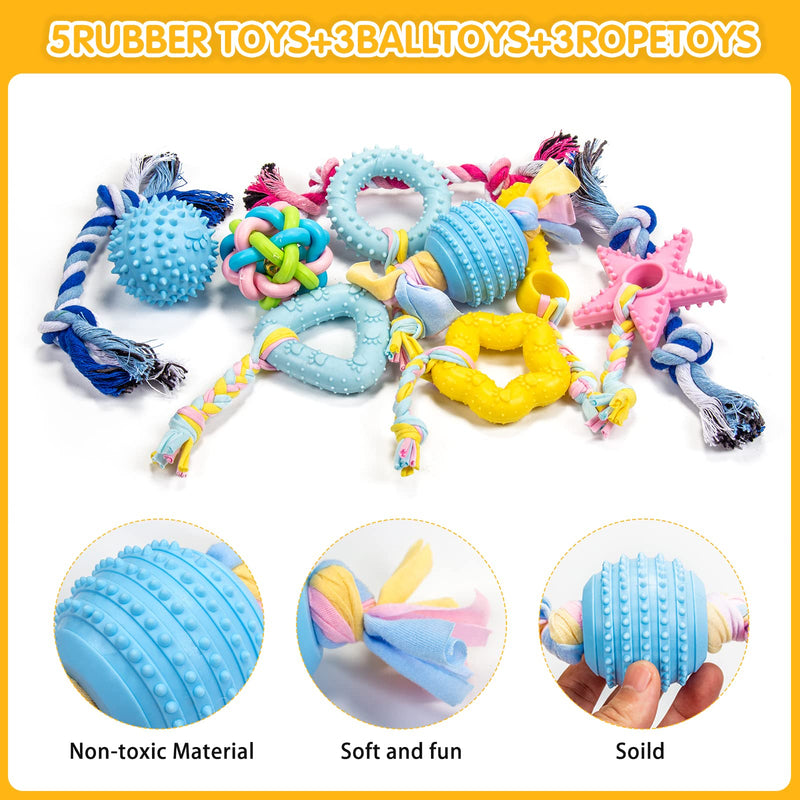 Squeaky Dog Toys for Puppy Small Medium Dogs 18 Units Stuffed Toys with Rubber Toys in Bulk Plush Dog Toy Safe Fetch Chew Toys Pack for Chewing and Teething.… 18 PCS - PawsPlanet Australia