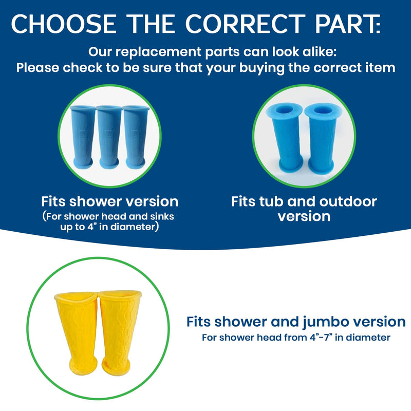 (2 Pack) Replacement Hose Connectors for Rinseroo TUB Faucet & Sprayer, Slip-On Hose Attachment for Cleaning Tubs & Bathing Pets. Faucet Adapter Fits Spouts Up to 3" Wide (Rinseroo Sold Separately)… Tub Hose Connector - PawsPlanet Australia