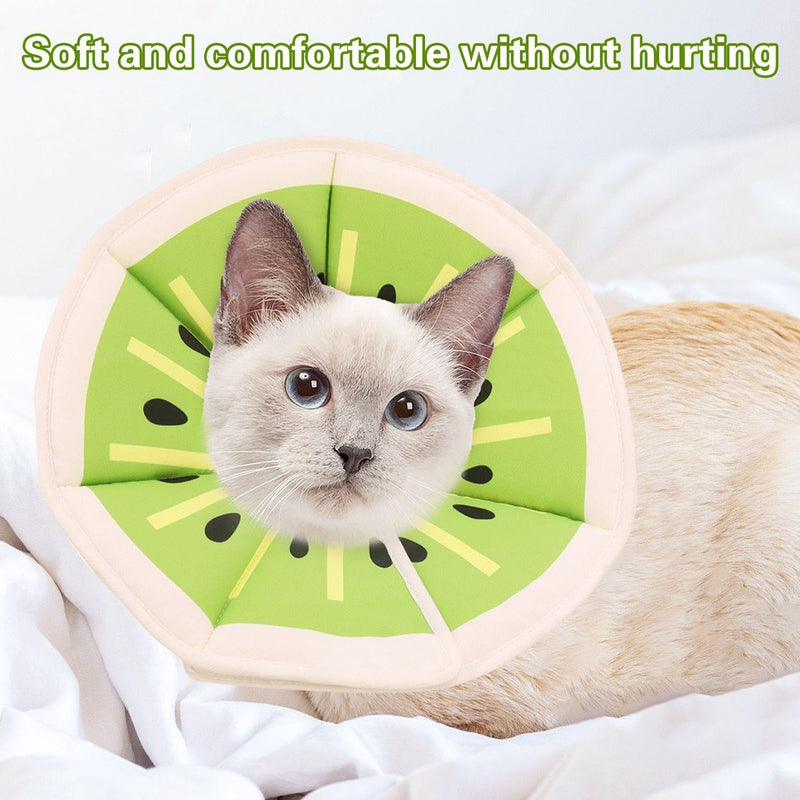 1-Piece Animal Collar Ring, Creative and Cute, Soft and Comfortable, Adjustable Collar, Printed Cat and Dog Donut Protective Cover