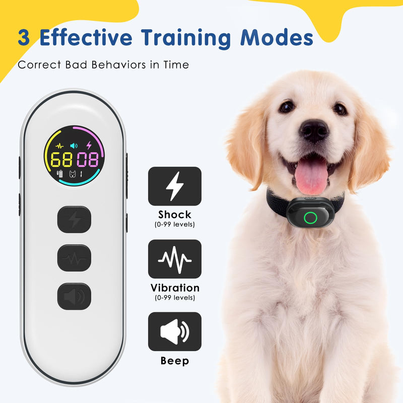 Lychee Training Collar for Two Dogs，One Large(10-120lbs) and One Small (5-50lbs) Sport Dog Correction Shock Collar for Training with 1300FT Remote Control, IPX7 Waterproof and Rechargeable - PawsPlanet Australia