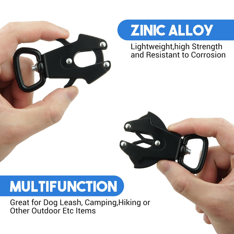 Frog Clip Dog Leash Clip with Quick Release Lock, 360° Swivel Anti-Tangle Buckle for DIY Pet Collar & Leash, Secure & Easy to Open for Walking, Training (1pcs Small+1pcs Middle+1pcs Large) 1pcs small+1pcs middle+1pcs large - PawsPlanet Australia