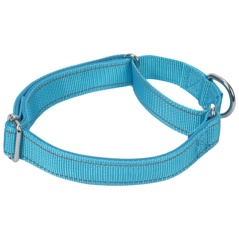 SGODA Martingale Dog Collar, Reflective Nylon Padded Dog Training Collars for Large Dogs, Blue L Large (Neck: 16"- 24") - PawsPlanet Australia