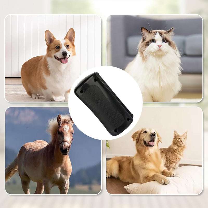 Brush for Pets, Rhykin Dog Deshedding Brush, 2025 New Dog Shedding & Grooming Supplies for Cats, Dogs, Rabbits, Horses, V Tooth Hair Removal Tool for Matted & Loose Hair (Black) Black - PawsPlanet Australia