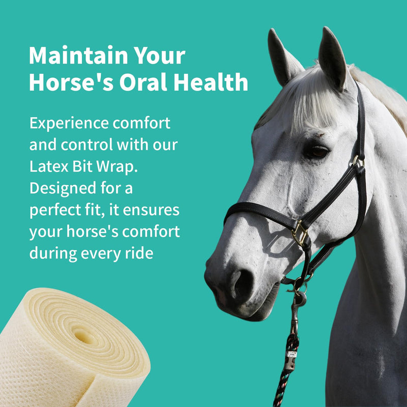 Latex Horse Bit Wrap 100% Pure Natural Latex Ultimate Horse Bit Protector Self-Adhering Horse Bit Wrap for Equines Equestrian Elastic Horse Bit Care Equine Supplies Bit Shielding Bit Bandage Tape - PawsPlanet Australia