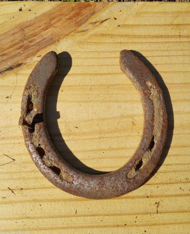 Horseshoe Authentic Used Horseshoe Good Luck Charm Rustic Auspicious Lucky Gift Cast Iron Real Horseshoe for Wall Decorations Prosperity and Fortune - PawsPlanet Australia