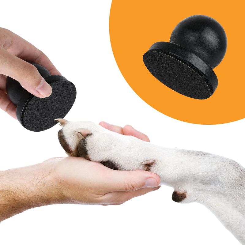 Dog Nail File, Pet Scratch Board, Including 3 Replaceable File Discs, Can be Used to Modify and Polish Pet Toenails, and Help Dogs and Cats Establish Fingertip Health(Black) Black - PawsPlanet Australia