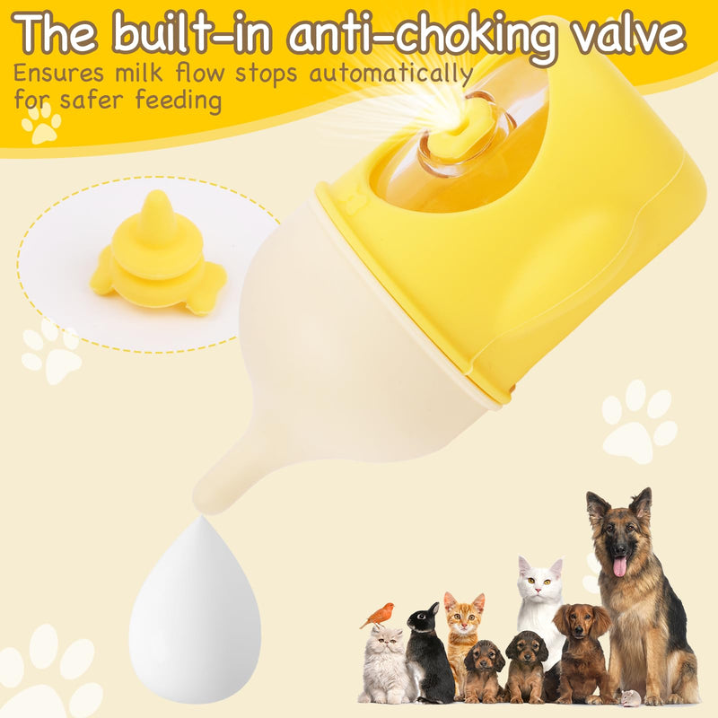 2PCS 20ml Pet Bottles for Nursing, Kitten and Puppy Feeding Bottle with Sponge Cleaning Brush, Easy Grip and Anti Leak Design - PawsPlanet Australia