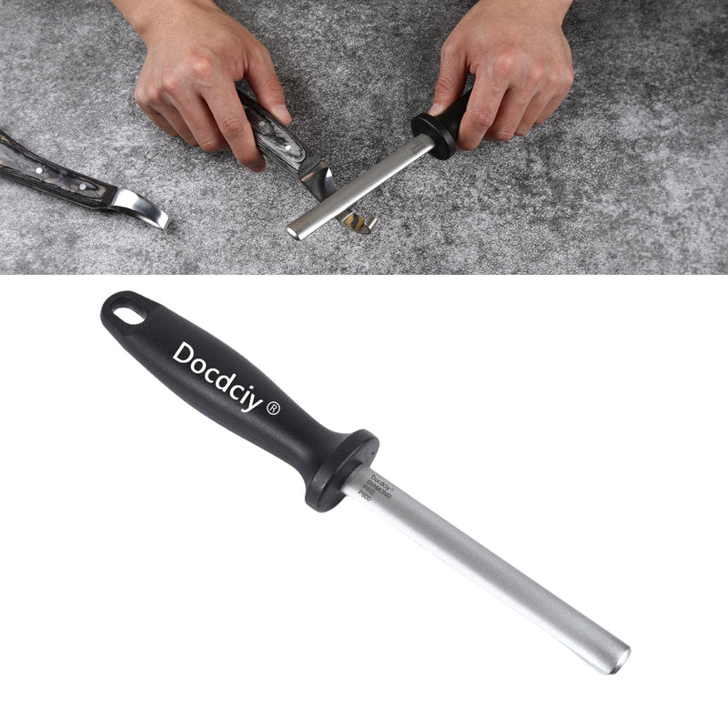 Farrier Hoof Knife Sharpener, Diamond Coated Honing Rod for Curved Blades, Fine 800 Grit Abrasive for Precise Edge Maintenance on Horse Hoof Trimming Tools