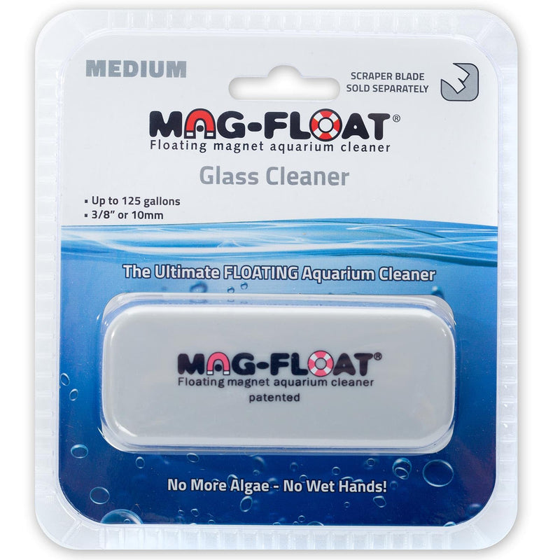 Medium Glass Floating Algae Scraper 125 | Magfloat Magnetic Fish Tank Cleaner | Magnet Scrubber Brush Cleaning Tool for Aquarium Medium