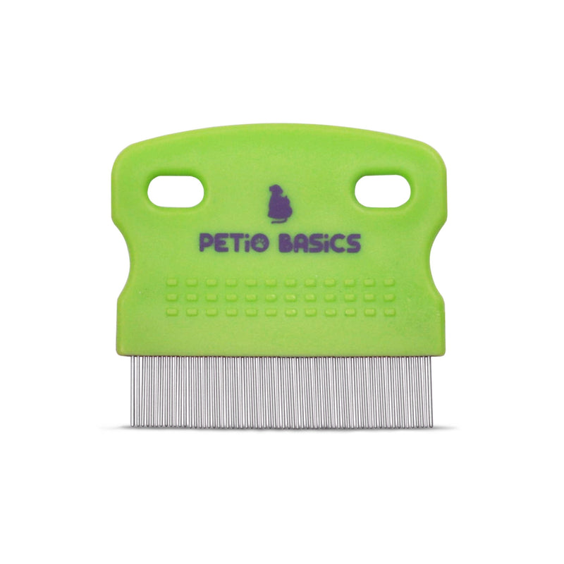 Tear Stain Comb Pet Grooming Tool by Petio Basics with 65 Stainless Steel Pins Safely Removes Mucus Around Eyes - PawsPlanet Australia