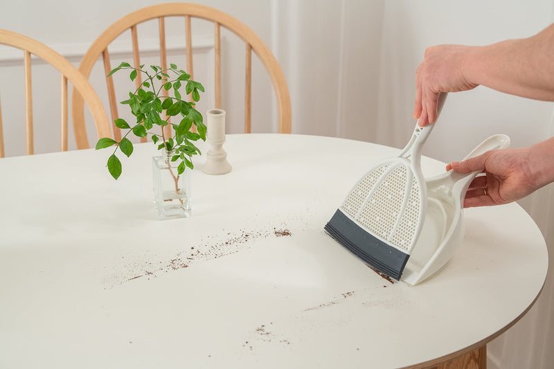 Broombi Silicone Handheld Brush & Dustpan Set - All Smooth Surface Squeegee Sweeper - Ideal for Pet Hair Removal, Wet and Dry Use to Maximize Clean-Up Efficiency - PawsPlanet Australia