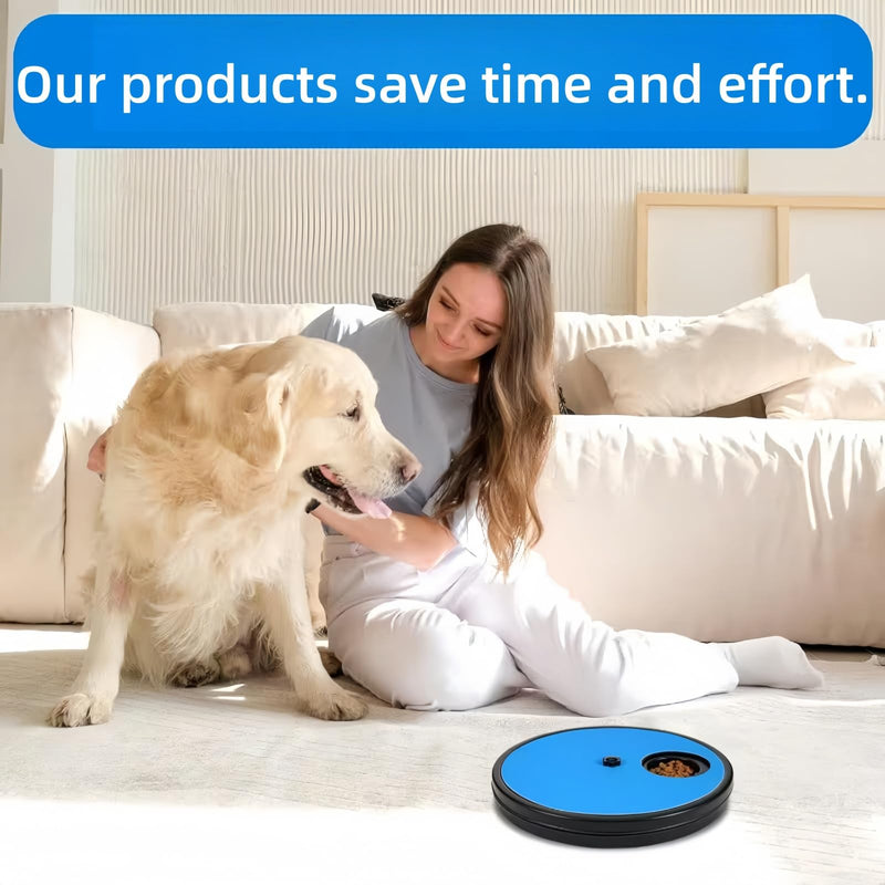 Blue Dog Nail File Scratch Board,3-in-1 Rotatable Pet Scratch Pad for Indoor Dogs,Dog Nail File & Scratch Board for Nails,Interactive Slow Feeder & Grooming To/y for Small Medium Large Dogs 2 - PawsPlanet Australia