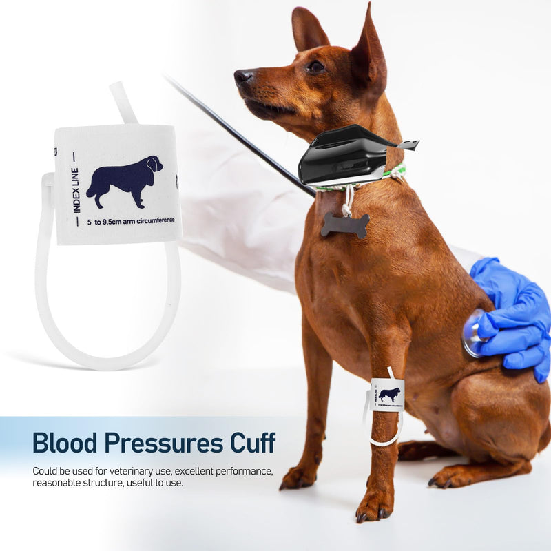Universal Practical Cat Blood Pressure Cuff for Pets, Non-woven Fabric, Secure Arm Circumference 5-9.5cm, for Veterinary Medical Blood Pressure Monitoring