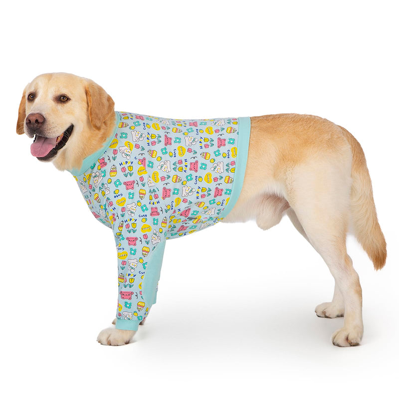 Dog Recovery Shirt for Front Legs, Dog Elbowpads Sleeve Protect Dogs Elbows Arms,Stop Licking Joints After Surgery, Help with Injury Healing Covers The Wound, Cone Alternatives (Blue, 5XL) Sweet Blue 5X-Large