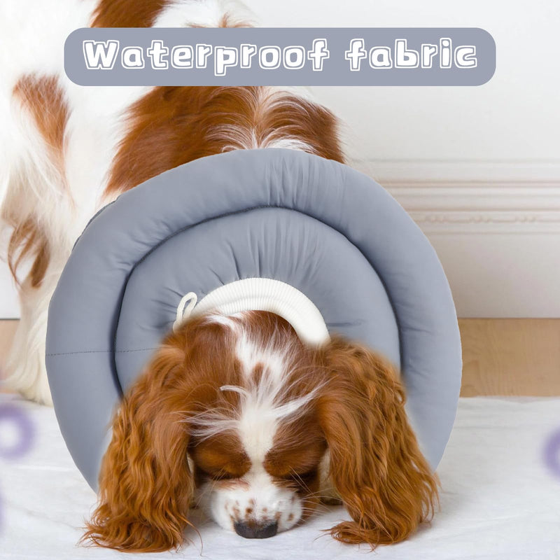 Soft Dog Cones for Small Dogs Waterproof Soft Elizabethan Donut Collar After Surgery, Adjustable Dogs Cats Recovery Collar Comfy Protective Cone Collar Anti-Licking Biting Wounds - PawsPlanet Australia
