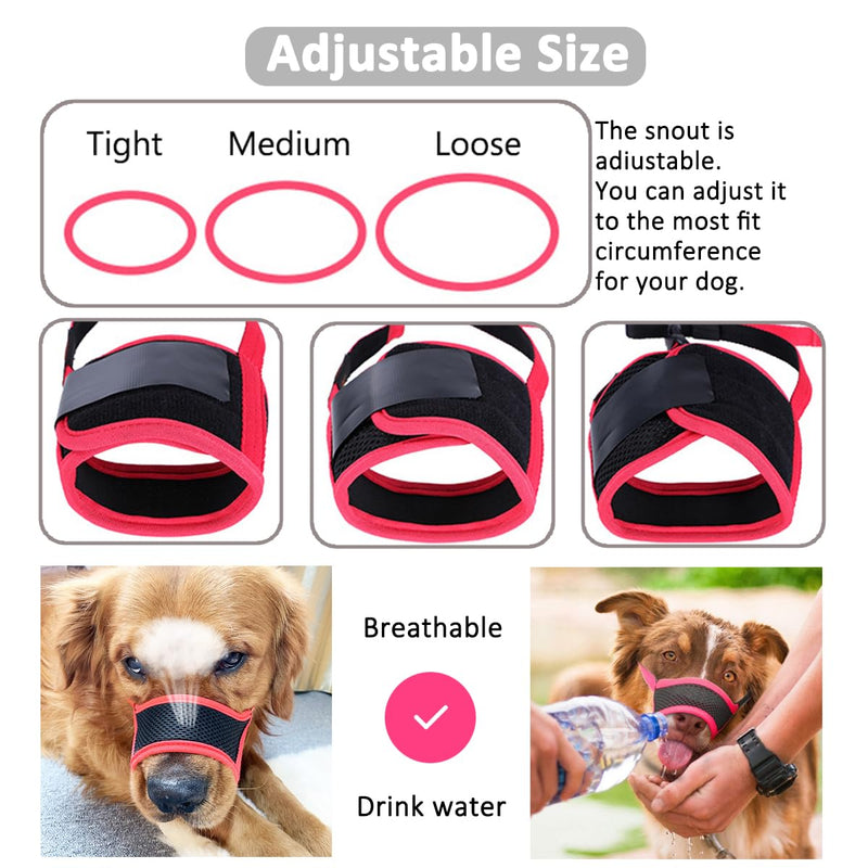 Soft Muzzle S and Muzzle S Set for Small Dogs to Prevent Biting and Chewing - PawsPlanet Australia