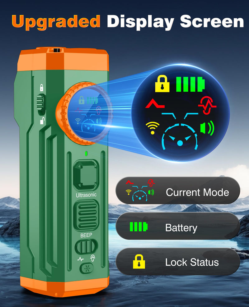 Dog Bark Deterrent Devices, 2025 Upgraded 3X Sonic Emitters Anti Barking Device for Own Or Neighbor's Dog, Safe & Effective Portable Ultrasonic Dog Bark Shield Rechargeable Dog Barking Silencer Green - PawsPlanet Australia