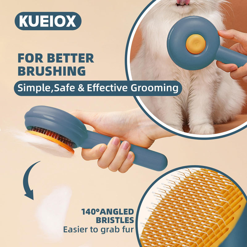 Dog Bath Brush Set,7 PCS Dog Slicker Deshedding Hair Brushes for Grooming Shedding，Dog Scrubber Shower Wash Brush for Short Long Haired Dogs Cats Bath,Dog Slicker Brush Dematting Comb Scissor Blue - PawsPlanet Australia