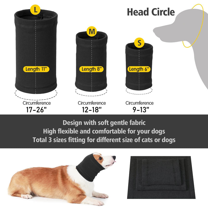 Quiet Ears for Dogs Hats Hoodies Dog's Ear Muffs Headband Noise Ear Protection for Dogs,Blcak S Small Black - PawsPlanet Australia