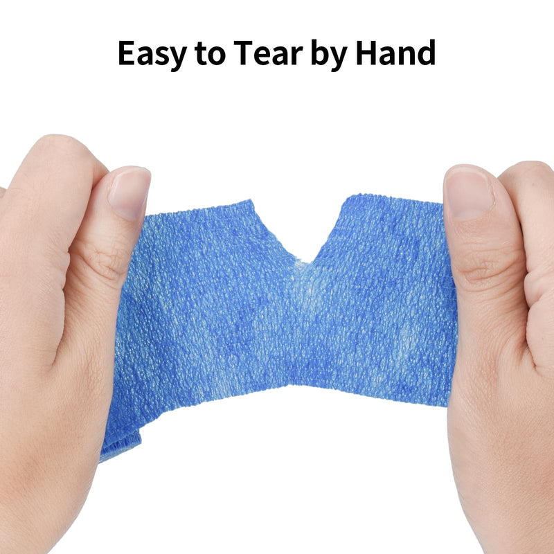 12 Rolls Self-Adhesive Bandage for First Aid Fixation Bandage Cohesive Bandage Bandage Bandage Sport Elastic Bandage for Wrist Vet Wrap Pet Dog Horses Mixing