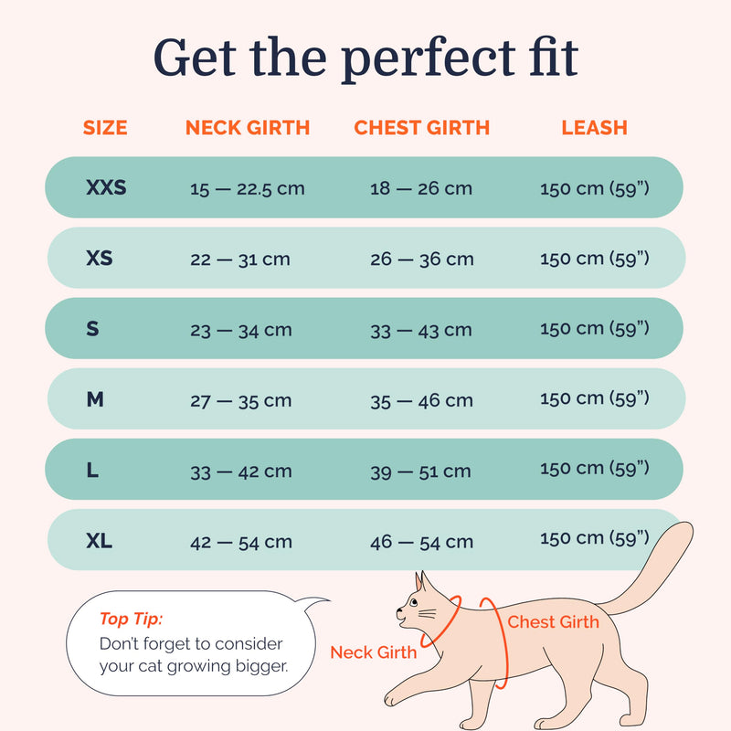 Hepper Cat Harness and Leash Escape Proof Set - Black Tactical Cat Harness with Reflective Safety Strips - Kitten or Cat Vest/Cat Jacket/Cat Walker (XXS) XXS (18-26cm Chest) - PawsPlanet Australia