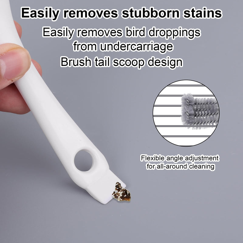 2pcs Bird Cage Cleaner with Long Handle, Bird Cage Brush Droppings Removal Tool for Small Animals Remover Parrot Bath Perches Cleaning Accessories - PawsPlanet Australia