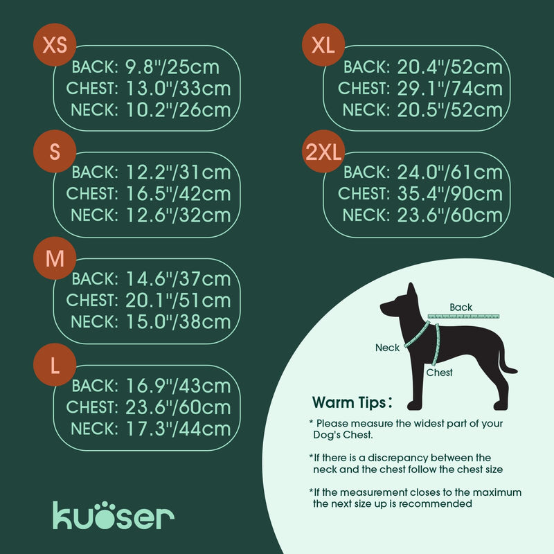 Kuoser Small Dog Coat - Warm Winter Jacket with Reflective Zipper, Built-in Harness, Perfect for Chihuahua, Yorkie (Brown XS) XS (PRIORITIZE BACK LENGTH: 9.8'') Brown