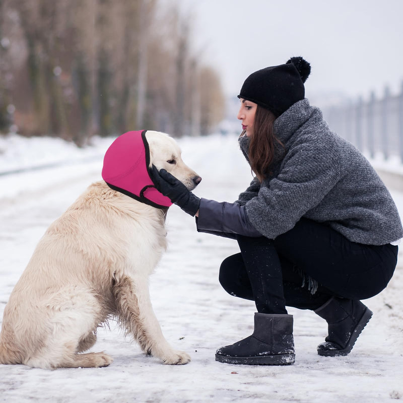 3PCS Dog Ears Cover,Dog Ear Defenders,Soft Snood,Adjustable,Breathable,Elastic,for Fireworks,Noise,Thunder Protection,Pet Grooming, Bathing, and Swimming