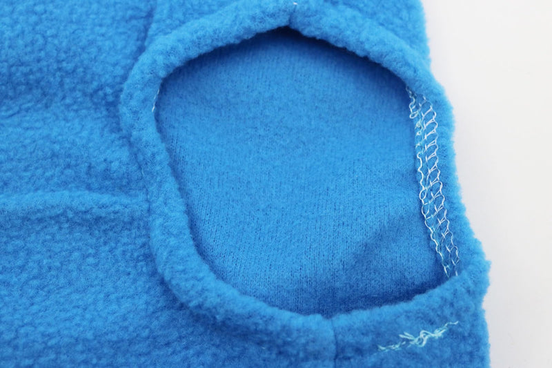 DroolingDog Cat Sweater Fleece Vest Lightweight Cat Clothes for Small Cats Only, Medium, Blue Medium (Chest: 15.3'' Back: 11.8'') - PawsPlanet Australia