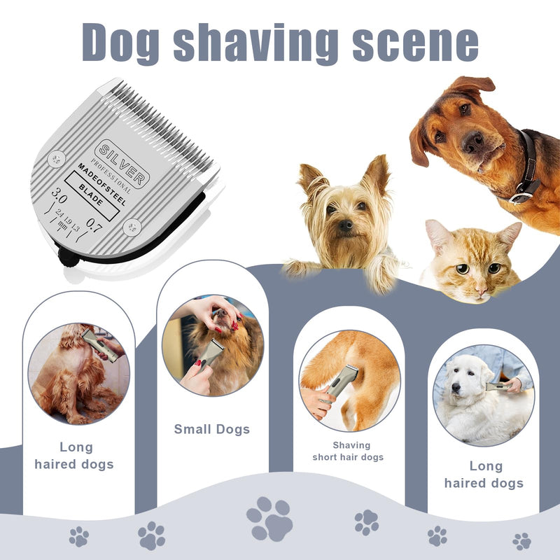 2PCS Adjustable 5 in 1 Replacement Blades Compatible with Wahl Bravura Clipper Chromado，Creativa，Figura Dog Clippers for Dogs Grooming (5in1/2Pack) - PawsPlanet Australia