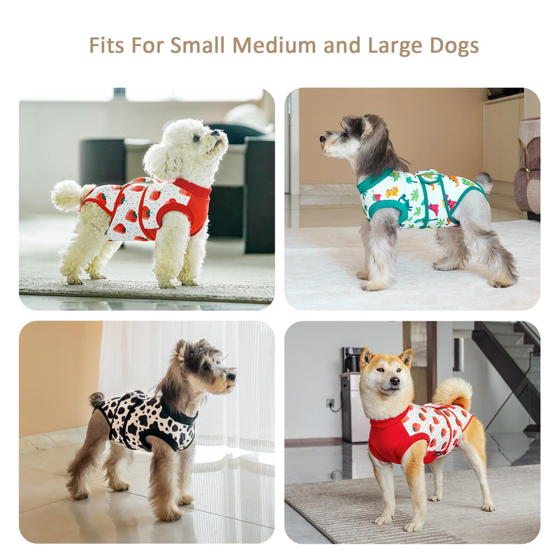 Dog Surgery Recovery Suit,Female Male Dog Onesie for Spay Neuter,Substitute E-Collar & Cone,Anti-Licking Breathable Onesie for Small Medium Large Dogs,Dinosaur M Dinosaur - PawsPlanet Australia
