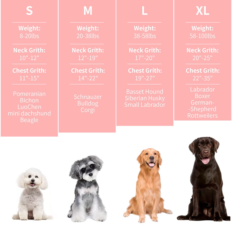 Breathable Dog Shirt for Thunderstorm, Dog Anxiety Vest Jacket Warp,Puppy Calming Coat Anxiety Relief (L,Pink) L Pink - PawsPlanet Australia