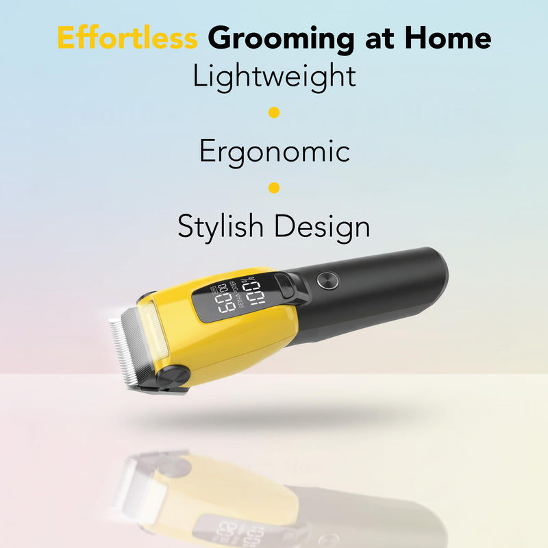 HamInWay Cordless Dog Clippers – Quiet Rechargeable Pet Grooming Clippers for Dogs & Cats – Low Noise Hair Trimmer with Stainless Steel Blade – USB Charging – Professional at-Home Grooming
