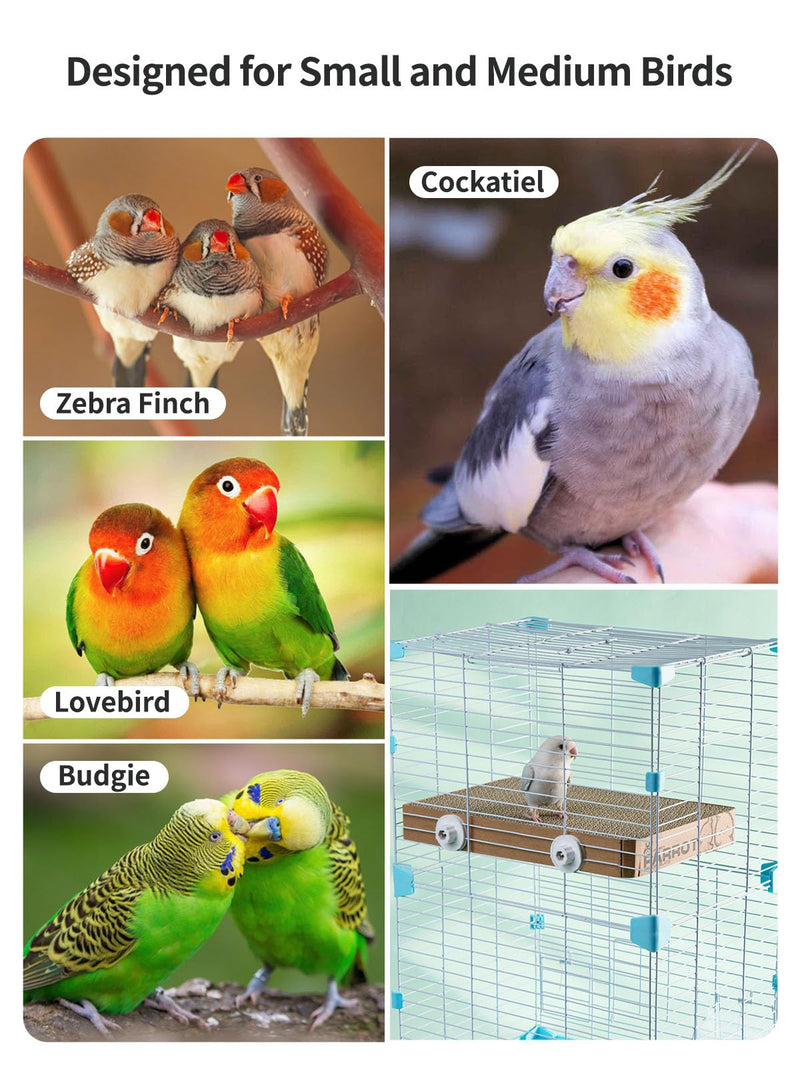7.3 Inch Paper Bird Toys, Bird Platform, Parrot Toy, Help Birds Clean Beak, Release Stress, Reduce Boredom - Suitable for Budgie, Cockatiel, Lovebird, and Other Small to Medium-Sized Pet Birds M - PawsPlanet Australia