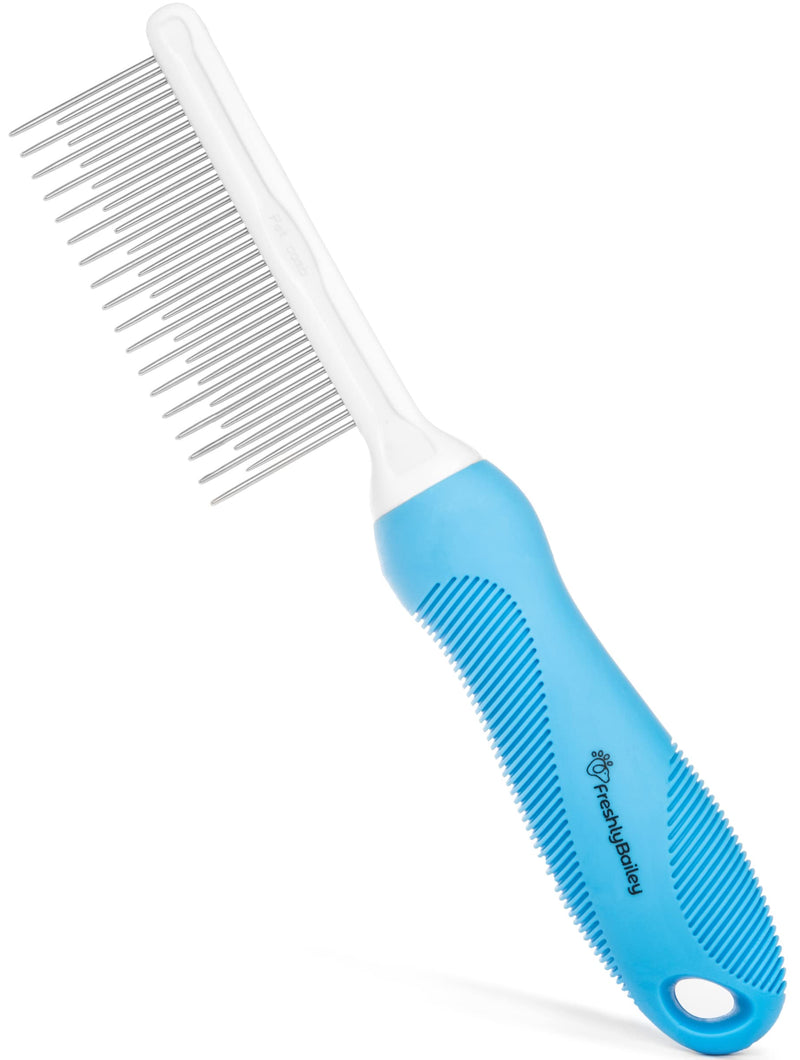 Dog and Cat Dematting Brush and Comb Set - Perfect For Grooming Long Haired Cats & Dogs - Detangle Pet's Coat & Prevent Painful Matting - PawsPlanet Australia