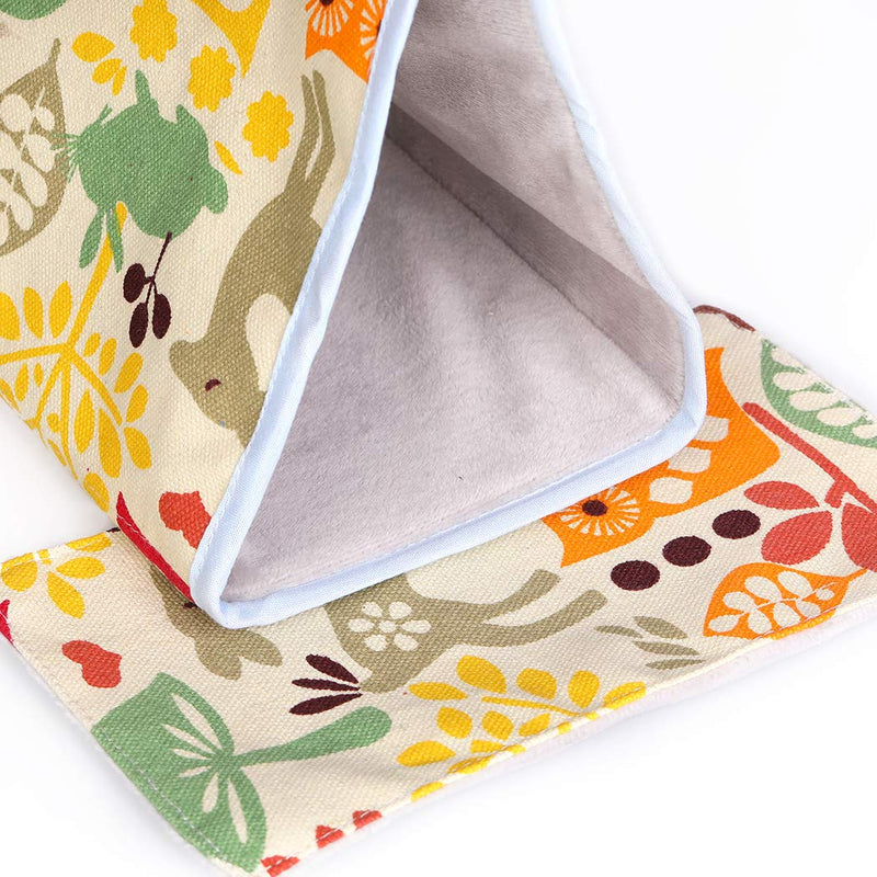 Bird Nest Snuggle Hut,Parrot Habitat Cave Hanging Tent for Small Medium Parrots Budgies Eclectus Parakeet Cockatiels Lovebird African Grey (Yellow Owl, S) Yellow Owl