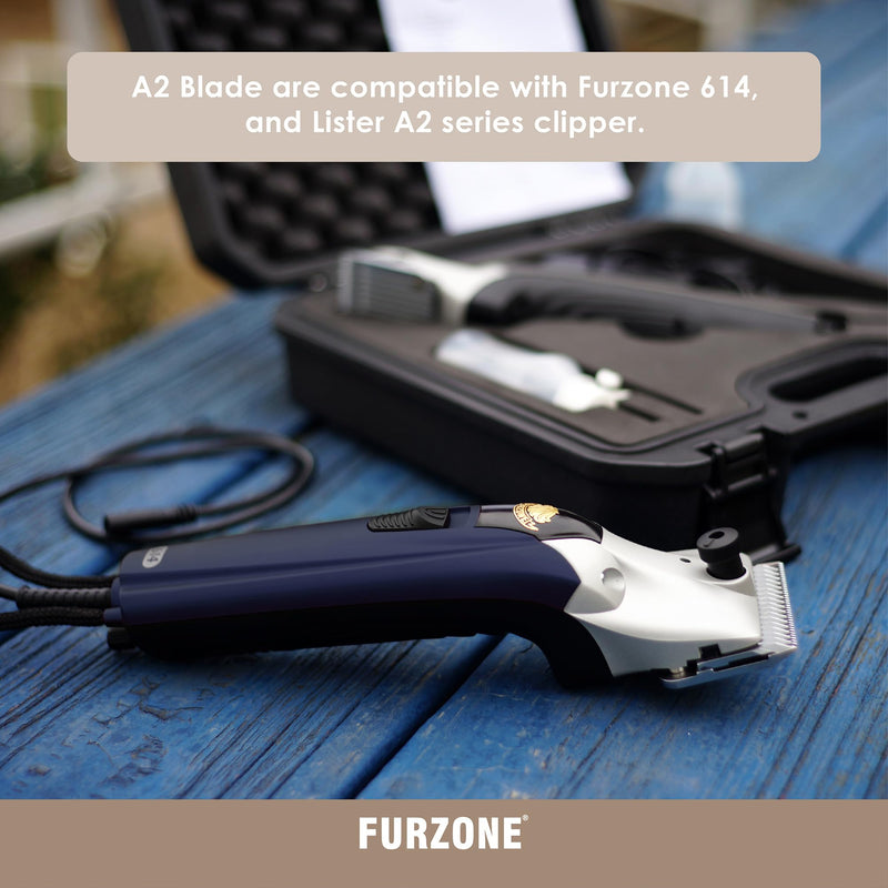 FURZONE A2 Large Animal Clipper Blade (Medium) - 2 Blades in 1 Set (35&17 Teeth), Horse Grooming Clipper Replacement Blade, Professional Grooming, 3/32-Inch/2.5mm Cut Length Medium 2.5mm