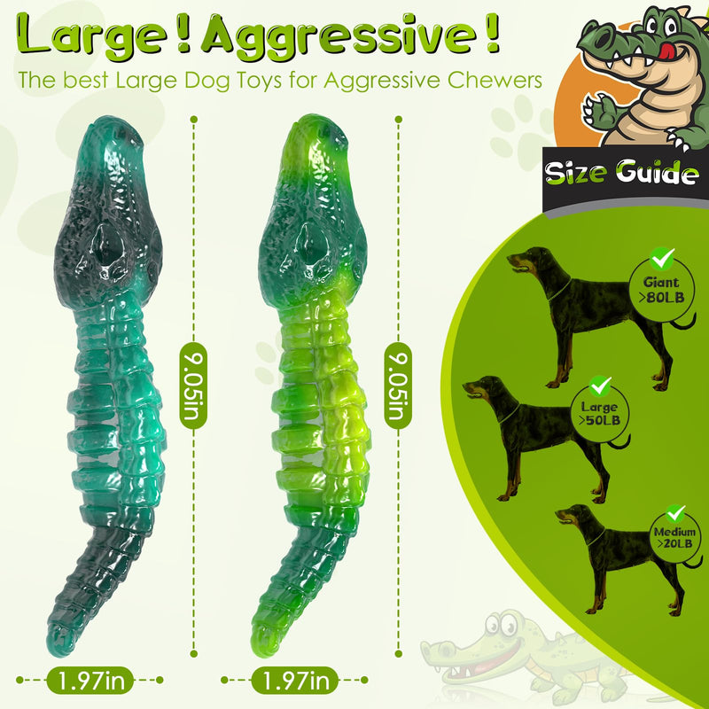Large Dog Chew Toys: 2 Packs Indestructible Dog Toys for Aggressive Chewers - Tough Dog Toys for Large Breeds blue - PawsPlanet Australia