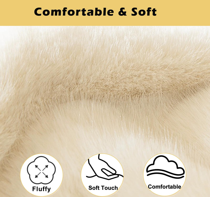 Pet Stroller Pad for Small Medium Dogs, Ultra Soft Cat Dog Stroller Mattress Mat 21"X12" Folding Removable Pet Carrier Strolling Cart Pad Cushion, Beige - PawsPlanet Australia