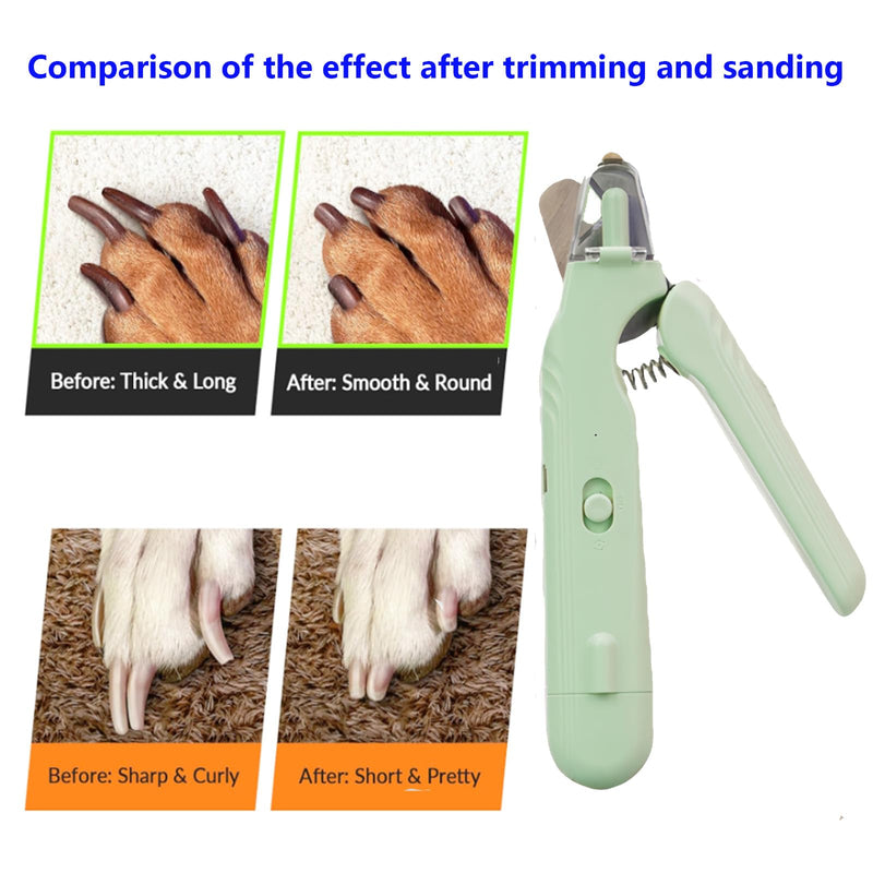 2 In 1 Pet Nail Clipper and Grinder, Professional Electric Rechargeable Pet Nail Fast Trimmer, Painless, Claw Care Grooming, Smoothing, Silent - Shockproof, For Small, Large Dogs & Cats, upgraded - PawsPlanet Australia