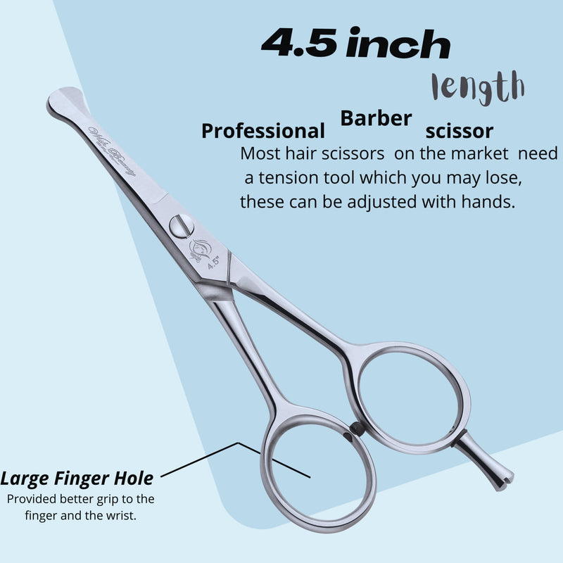 Glamified Glam Pet Grooming Shears,4.5" Dog Eye Cutter Scissors Stainless Steel W/Safety Rounded Tips for Professional Pets Dogs Cats Grooming Tool