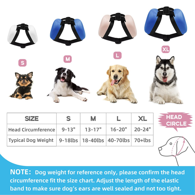 Dog Earmuffs For Hearing Protection 29dB NRR ear muffs noise protection Small Pink - PawsPlanet Australia