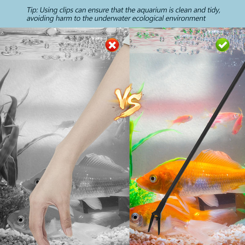 2 Pcs Plastic Aquarium Tongs 27 Inches Long Multi Purpose Trimming Feeding Aquarium Tools for Fresh Water Saltwater Fish Tanks Coral Plant - PawsPlanet Australia
