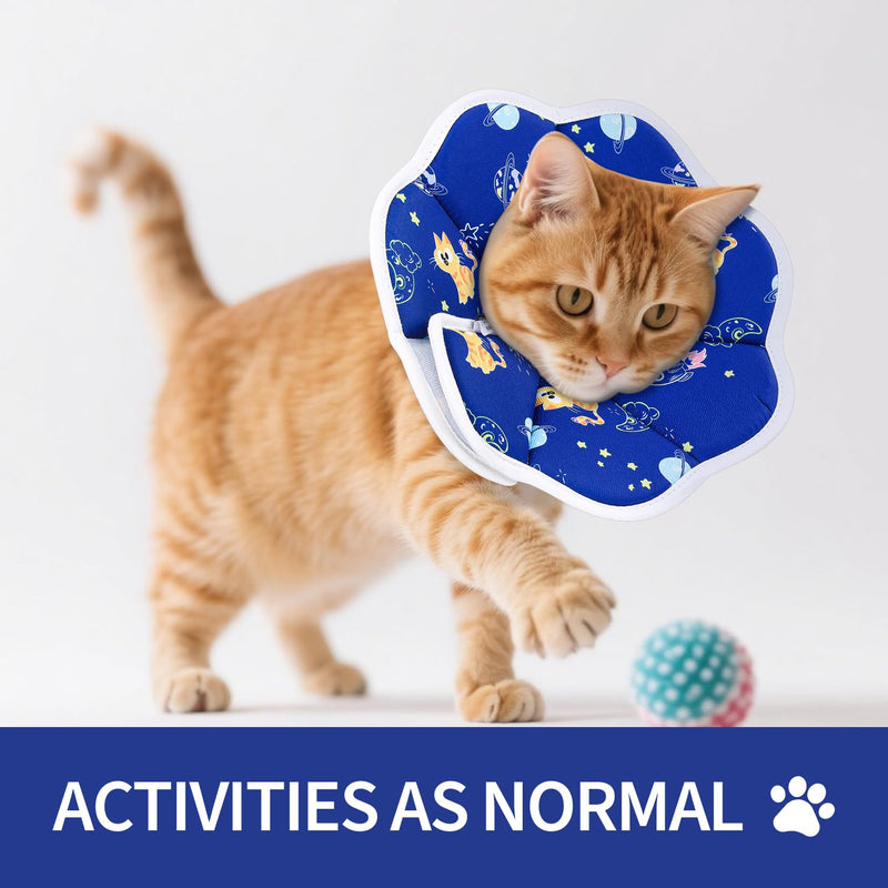Soft Cat Cones to Stop Licking, 1 PcsCat Donut Collar, Soft Cat Collars, Adjustable Kitten CollarCat Recovery Collars & Cones, Cats Neck Cone After Surgery for Small Animal Cats Kittens Puppies